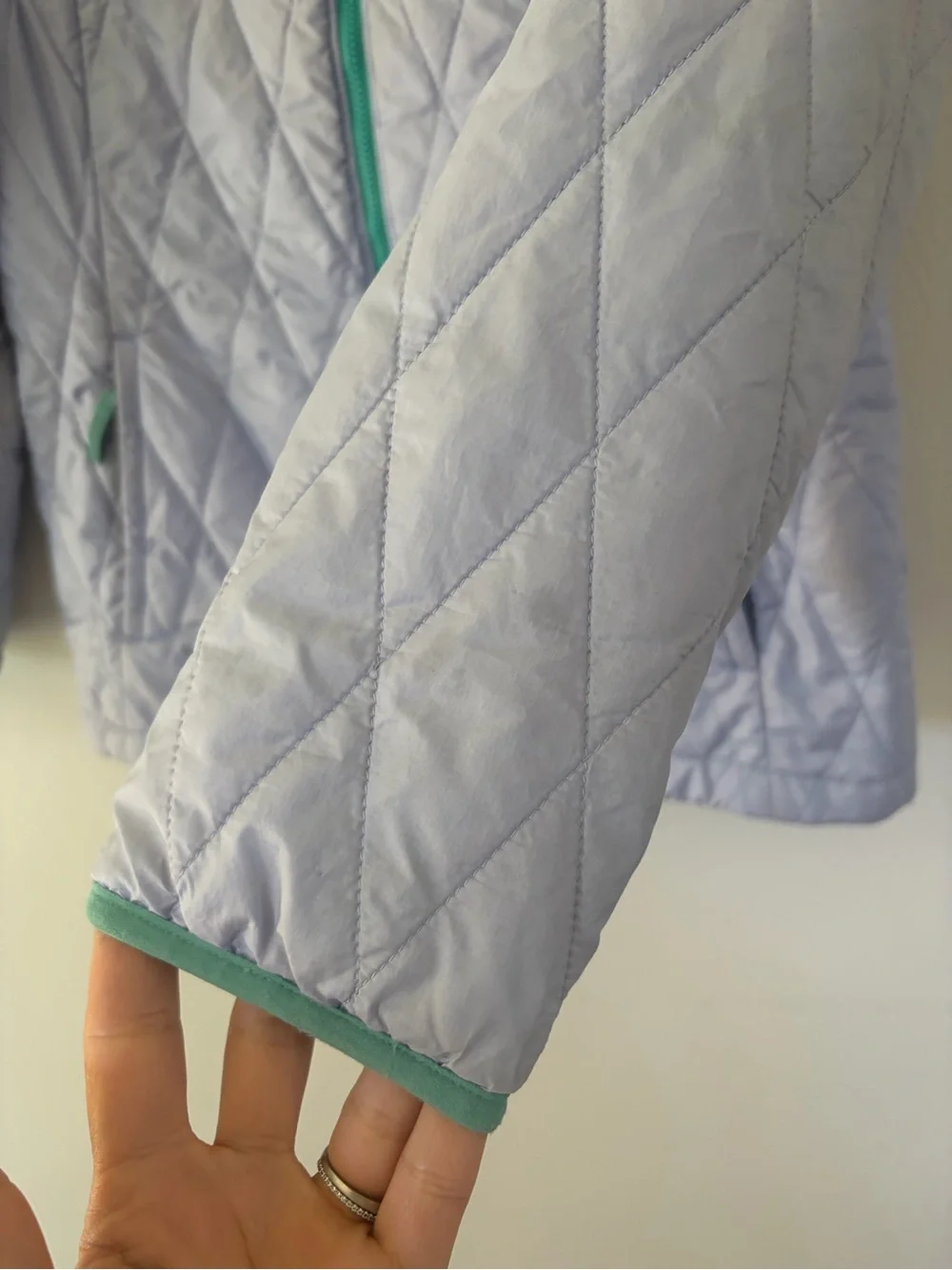 Patagonia Girl's Nano Puff Purple Full-Zip Primaloft Diamond Quilted Jacket